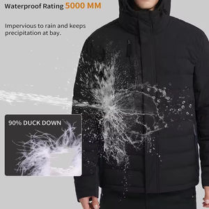 Veste matelassée décontractée d'hiver pour homme - Douce, épaisse, isolée, légère, élégante, chaude, design matelassé sur le devant, imperméable - Product Image 4