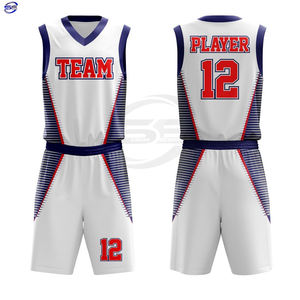 Ensemble d'uniformes de basket-ball pour hommes de haute qualité avec logo personnalisé sublimation sportive nouveau design de style à bas prix - Product Image 1