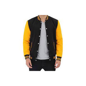 Chaquetas Varsity para Hombre, Talla Grande, Invierno, Exterior, Cuello Alto Negro, Servicio OEM ODM, Pedidos al por Mayor Personalizados, 2025 - Product Image 3