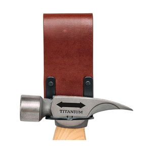 Nouveau porte-marteau en cuir réglable personnalisé pour ceintures d'outils Clip durable pour électriciens, porte-marteaux d'entrepreneurs - Product Image 1