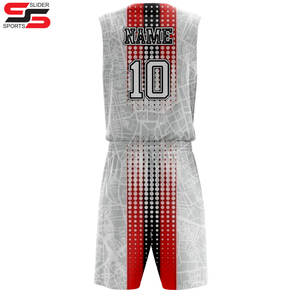 High Quality Basketball Jersey Breathable Mesh Basketball Uniform Custom Printing Sublimation Basketball Shirts and Shorts <b>Kit</b> - Product Image 2
