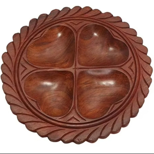 Plateau de fruits secs en bois moderne fabriqué à la main plateau de service décoratif pour plateau de fruits secs plateau de sperme - Product Image 1