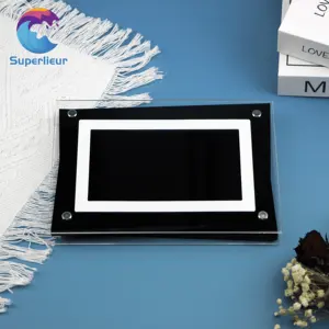 Superlieur chuyển động video 7 inch Pin Acrylic ảnh kỹ thuật số người bạn tốt nhất khung video Quà Tặng
