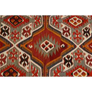 Tapis de 5,8 x 10,2 pieds, tapis turc vintage, tapis ombré rouge et bleu - Product Image 5