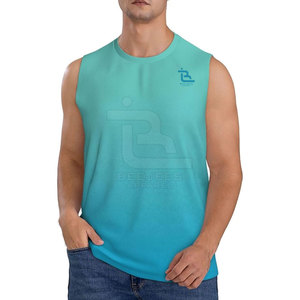 T-shirt à bas prix en coton léger pour hommes T-shirts sans manches Slim Fit à manches courtes pour hommes T-shirts sans manches pour la vente en ligne - Product Image 1