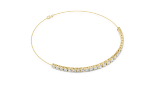 Brazalete de Tenis con Diamantes en Oro Amarillo, Piedras Brillantes para Compromiso o Regalo de Boda para Ella - Product Image 2