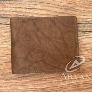 Cartera plegable de cuero de vaca genuino 100% más vendida de alta calidad con monedero a precio de fábrica - Product Image 1