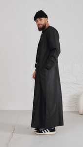 Thobe saoudien modeste de haute qualité sur mesure pour hommes, vente en gros, taille plus, vêtements en polyester de qualité supérieure - Product Image 2