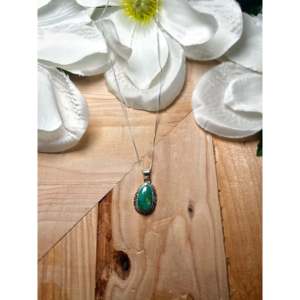 Sonoran Gold Turquoise & Sterling Silver Necklace Navajo-<b>Crafted</b> Cultural Collectible Jewelry - Product Image 1