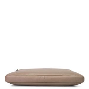 Sac messager pour ordinateur portable en cuir taupe nude de qualité supérieure, sacoche d'affaires fine pour hommes et femmes, sacoche de travail pour ordinateur de 14 pouces, sacoche de bureau, États-Unis - Product Image 4