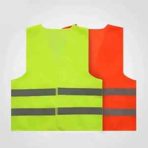 Vente en gros 2025 personnalisé 100% polyester réfléchissant sécurité Chaleco gilet haute visibilité décontracté vêtements d'extérieur bouton décoration - Product Image 4