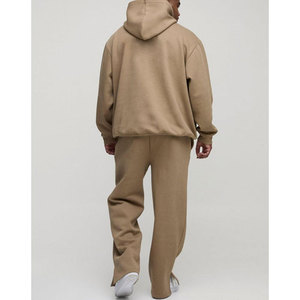 Conjuntos de chándal de invierno para hombre hechos a medida, ropa informal de manga larga, diseño sólido, transpirable, peso pesado, de talla grande 100% - Product Image 5