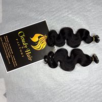 Extensions de cheveux vierges vietnamiennes à bandes adhésives 100% Body Wave, double trame machine, 8-40 pouces, de la collection Cloudyhair