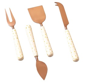 มีดหั่นชีสและเนยมีด้ามจับทำจากเรซินขัดเงามีดหั่นชีสมีดดีไซน์ดีที่สุด - Product Image 1