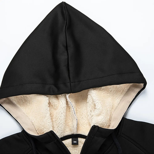 Sudaderas con capucha de lana con cremallera sólida de invierno para hombre, mezcla de poliéster/algodón de alta calidad, Sudadera con capucha de nuevo diseño hecha en Pakistán, precio al por mayor - Product Image 5