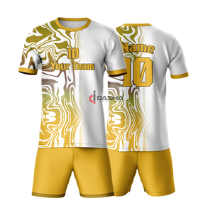 Maillot de football professionnel à manches courtes personnalisé pour adulte, en polyester sublimé, séchage rapide et respirant - Product Image 5