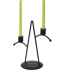 Double <b>Candlestick</b> <b>Holder</b> For Christmas Metal Candle Stand For Home Decoration Premium Quality Luxury Metal Candle Stand - Product Image 1