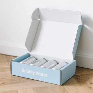 Tùy chỉnh 2mm Dày hộp các tông sóng với cửa sổ rõ ràng xử lý đồ uống và nước ép trái cây uống bao bì carton cho rượu vang - Product Image 5