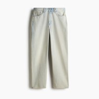 Jean en denim bleu pour homme, coupe droite, taille mi-haute, en coton premium, délavé, motif léopard, séchage rapide, respirant, décontracté, été et hiver