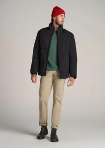 Vente en gros de manteaux à capuche en coton de couleur unie personnalisés pour hommes doudounes vestes d'hiver pour hommes - Product Image 5