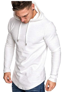 Sweats à capuche confortables pour hommes, broderie unie, avec logo personnalisé, couleurs en gros - Product Image 5