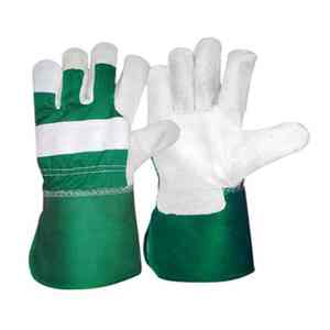 Guantes de trabajo de cuero de seguridad para hombre de excelente calidad, guantes de trabajo de cuero de construcción con función antiestática ligera - Product Image 4