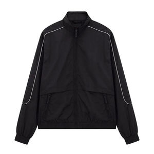 Chaqueta Deportiva Personalizada para Hombre, Impermeable, de Nailon, Corte Regular, Cortavientos, Estilo Hip Hop, Talla Grande - Product Image 6