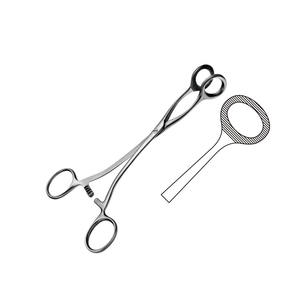 Tenáculo Museux, Pinzas Curvas con 2x2 Dientes # Instrumentos Ginecológicos Uterinos de Acero Inoxidable de 2-8 mm, 24 cm/9 1/2, Certificación CE - Product Image 6