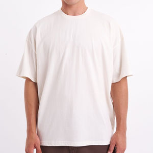 T-shirt de gymnastique pour hommes personnalisé en gros à manches courtes Fitness haut vierge tissu tricoté en coton et polyester avec motif de lettres - Product Image 5