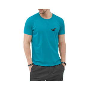T-shirt à manches courtes et col rond confortable pour homme, 100% pur coton, taille ample, imprimé, décontracté - Product Image 2