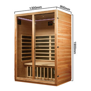Ventes chaudes depuis l'entrepôt américain : Cabine de sauna infrarouge électrique à faible EMF, bois de pruche, moderne, écologique, bien-être, directement de l'usine - Product Image 2