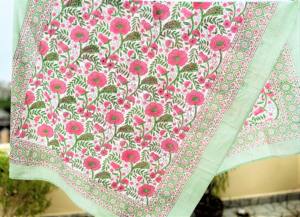 Hecho a mano Ecológico Transpirable Floral Block Impreso Algodón Multicolor Tallas grandes Verano indio Ropa de playa Sarong 1 Venta al por mayor - Product Image 6