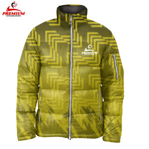 Veste d'hiver personnalisée pour hommes manteau chaud à capuche imprimé par sublimation pour les sports d'extérieur grande taille prix de gros col montant - Product Image 6