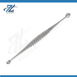 เครื่องมือผ่าตัดแบบใช้มือทำจากสแตนเลสคุณภาพสูง ยี่ห้อ Stanley Boyd Curette แบบสองด้าน สำหรับขูดกระดูก ความยาว 50 มม. ได้รับการรับรองมาตรฐาน CE - Product Image 2
