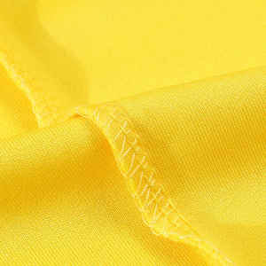 2025 Summer New Fashion Style <b>Yellow</b> Custom Made Design & Logo <b>Men's</b> for <b>Shirts</b> Polyester/Cotton Solid Pattern Quick Dry - Product Image 4