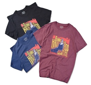 T-shirts graphiques personnalisés pour hommes, vente en gros, 100 % coton épais, coupe classique, écologiques, respirants, style hip-hop - Product Image 3