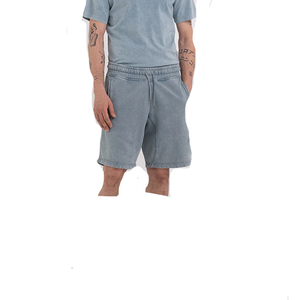 Shorts de sport décontractés en tissu uni délavé à l'acide, tissu doux et respirant, coupe décontractée pour le streetwear estival - Product Image 2
