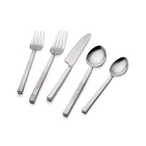 Élégant ensemble de couverts en métal argenté poignée à motif de pierre de la meilleure qualité d'Inde - Product Image 1