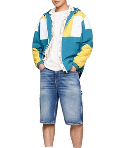 New Design Men Waterproof Lightweight Hooded Windbreaker Jacket Motorcycle Breathable Nylon Windbreaker Jacket - Product Image 5