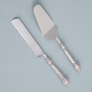 Servidor de Pastel de Acero Inoxidable Dorado de Lujo, Espátula y Cuchillo para Servir Postres de Metal Premium para Hoteles, Restaurantes de Alta Cocina y Regalos - Product Image 4