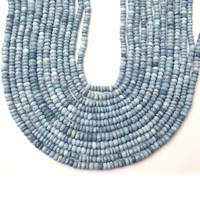 Opale bleue naturelle à facettes Rondelle de perles de pierres précieuses en vrac brins 4-6mm perles de pierre d'opale pour la fabrication de bijoux au prix de gros