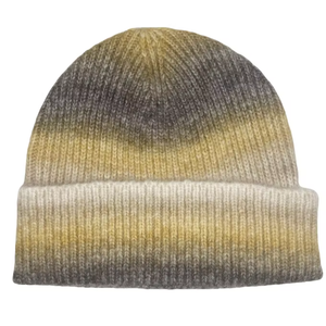 Nouveauté Bonnets en tricot chauds dégradés personnalisés de haute qualité Design de mode arc-en-ciel Chapeau d'hiver Jacquard pour temps froid - Product Image 1