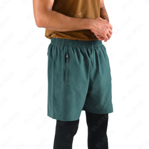 Blaze กางเกงขาสั้นผ้าตาข่ายยืดได้สำหรับผู้ชายกางเกงขาสั้นมีกระเป๋ามีซิปด้านหลังสำหรับเล่นกีฬาฤดูร้อน - Product Image 5
