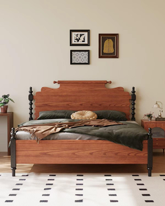 High Quality Wooden Bedroom <b>Beds</b> Modern Simple <b>Bed</b> <b>Frame</b> <b>Platform</b> <b>Bed</b> Bedroom Furniture Multiple Sizes - Product Image 6