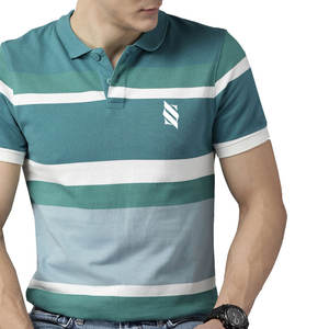 Offre Spéciale à manches courtes pour hommes sur mesure pour T-shirts polo 100% coton tricoté tissu disponible en stock et couleurs personnalisées - Product Image 1