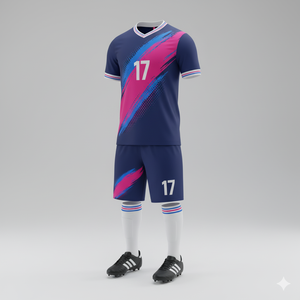 Maillots et shorts de football personnalisés par sublimation, 100 % polyester, séchage rapide, pour équipes sportives - Product Image 3