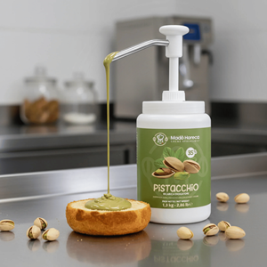 Crema de Pistacho Crudo Mado para Untar, 1.3 kg, Envase de Plástico - Horeca - Hecho en Italia - Product Image 4
