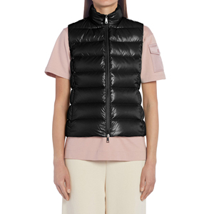 Gilet tendance d'hiver personnalisé pour femmes, gilet long en tissu brillant et respirant, chaud et résistant à l'eau - Product Image 1