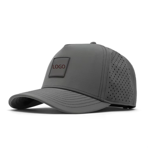 Gorra Trucker de Lona Impermeable Unisex de 5 Paneles con Orificios Cortados con Láser, Estilo Hip Hop, Personalizada OEM, para Verano - Product Image 6