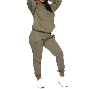 Sudaderas Personalizadas con Bordado, 500gsm, Impresas en Algodón de Alta Calidad, Talla Grande, Color Oliva para Mujer, Unisex, Fabricante - Product Image 3